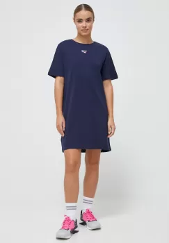 Reebok rochie din bumbac culoarea albastru marin, mini, drept imagine