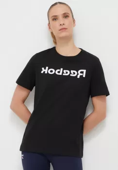 Reebok tricou din bumbac culoarea negru imagine