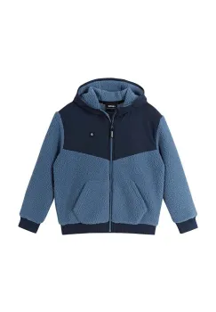 Reima bluza copii Samota culoarea albastru marin, cu gluga, neted, 5200267A imagine