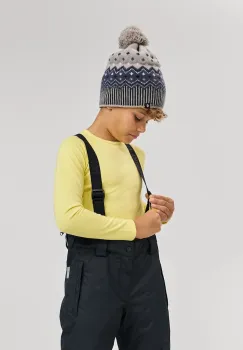 Reima caciula de lana pentru copii Pohjoinen culoarea negru, 5300021C imagine