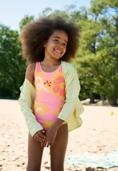 Reima costum de baie dintr-o bucata pentru copii Uimaan culoarea galben, 5200148A imagine