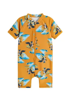 Reima costum de baie pentru bebelusi Atlantti culoarea portocaliu, 5200131B imagine