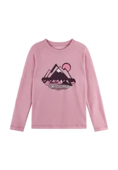 Reima hanorac de lana pentru copii Viisas culoarea roz, cu imprimeu, 5200012C imagine