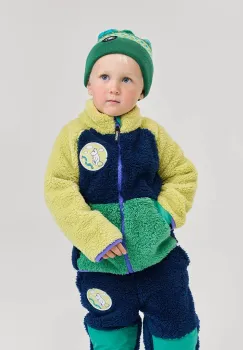 Reima hanorac polar pentru copii Moomin Kramgo culoarea bleumarin, cu model, 5200079C imagine