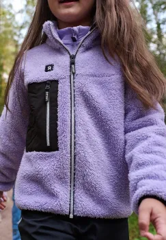 Reima hanorac polar pentru copii Turilas culoarea violet, uni, 5200364A imagine