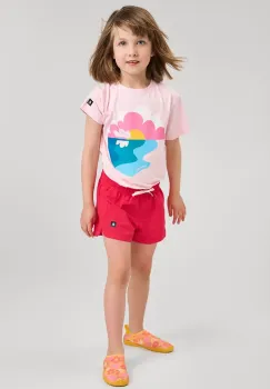 Reima pantaloni scurti de baie copii Nauru culoarea rosu, 5200158C imagine