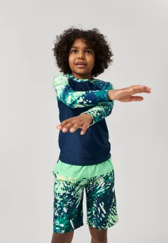 Reima pantaloni scurti de baie copii Papaija culoarea verde, 5200155B imagine