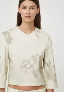 Remain bluza femei, culoarea bej, modelator imagine