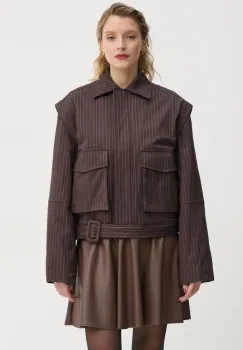 Remain geaca 0 femei, culoarea maro, de tranzitie, 502105 imagine