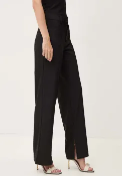 Remain pantaloni din lana Slim Suiting Pants culoarea negru, drept, high waist, 501907100 imagine
