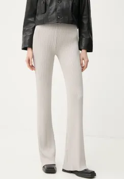 Remain pantaloni femei, culoarea gri, evazati, high waist, 5023361789 imagine