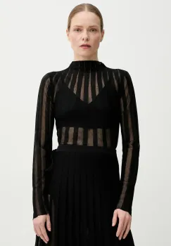 Remain pulover femei, culoarea negru, light, cu turtleneck, 502552100 imagine