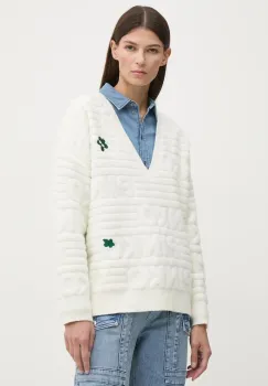 Renewed pulover Creative Upcycling femei, culoarea bej, Renewed INTU x Answear imagine