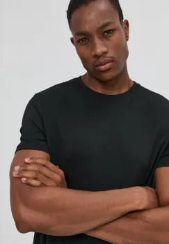 Resterods Tricou barbati, culoarea negru, material neted imagine