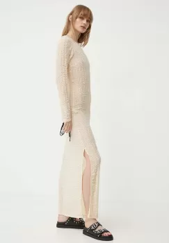 Resume rochie AdalynRS Dress culoarea bej, maxi, drept, 20601124 imagine