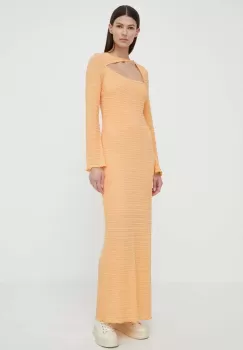 Resume rochie AriaRS Dress culoarea portocaliu, maxi, mulata, 20481120 imagine