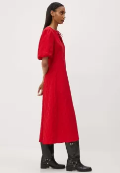 Resume rochie BionaRS Dress culoarea rosu, maxi, evazati, 221961155 imagine