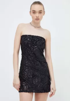 Resume rochie culoarea negru, mini, evazati imagine