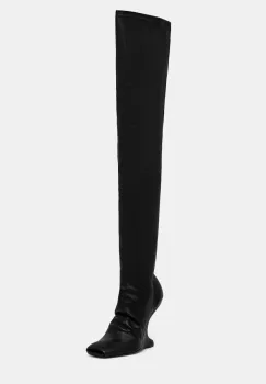 Rick Owens Lilies cizme CANTILEVER 11 femei, culoarea negru, toc pana, LI02D5801LS imagine