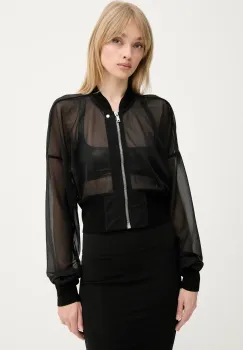 Rick Owens Lilies geaca culoarea negru, de tranzitie, LI01E4708OT imagine