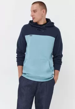 Rip Curl bluza barbati, culoarea albastru marin, cu gluga, modelator imagine