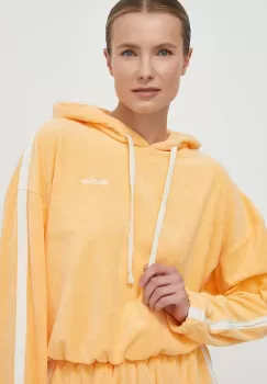 Rip Curl bluza femei, culoarea portocaliu, cu gluga, neted imagine