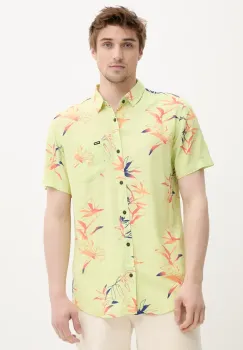 Rip Curl camasa barbati, culoarea verde, cu guler clasic, regular, 03QMSH imagine