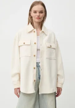 Rip Curl geaca cu aspect de camasa HIGH TIDE culoarea bej, de tranzitie, oversize, 02BWJA imagine