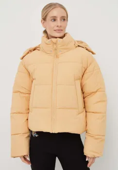 Rip Curl geaca femei, culoarea bej, de iarna, oversize imagine