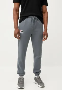 Rip Curl pantaloni de trening culoarea gri, melanj imagine