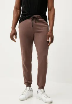Rip Curl pantaloni de trening culoarea portocaliu, neted imagine