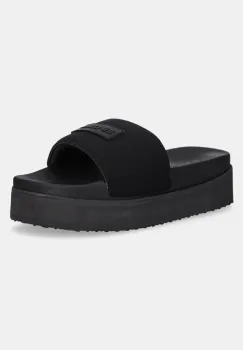 Rip Curl papuci femei, culoarea negru, cu platforma, 17AWOT imagine