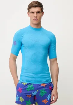 Rip Curl tricou de inot culoarea gri imagine