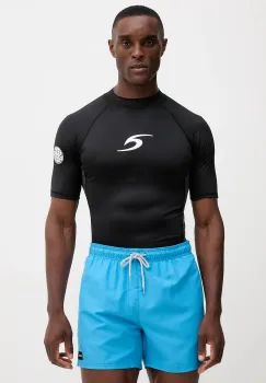 Rip Curl tricou de inot WAVES UPF culoarea negru, 16MMRV imagine