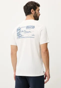 Rip Curl tricou din bumbac culoarea bej, cu imprimeu, 0TZMTE imagine