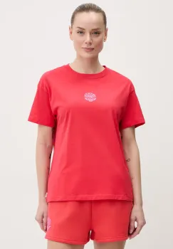 Rip Curl tricou din bumbac femei, culoarea rosu, 0EGWTE imagine