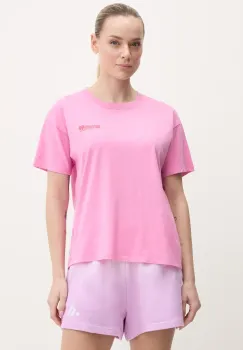 Rip Curl tricou din bumbac femei, culoarea roz, 0FZWTE imagine