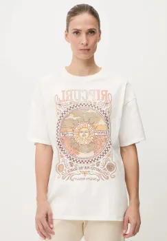 Rip Curl tricou din bumbac LUNA HERITAGE culoarea alb, 0FWWTE imagine