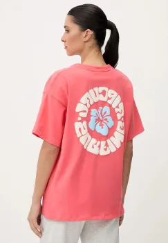 Rip Curl tricou din bumbac LUXE SURF culoarea roz, 0L1WTE imagine