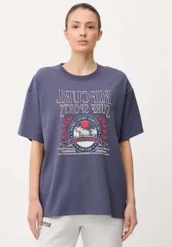Rip Curl tricou din bumbac SURF DEPT. HERITAGE culoarea bleumarin, 0JZWTE imagine