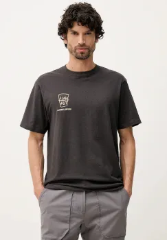 Rip Curl tricou SHAPER ADDRESS culoarea gri, cu imprimeu, 0VVMTE imagine