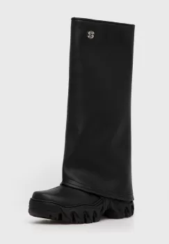 Rombaut cizme BOCCACCIO II RAIN femei, culoarea negru, cu toc plat, CO-B-009 imagine