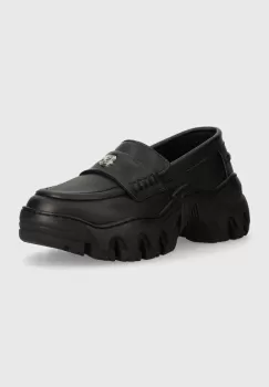 Rombaut mocasini BOCCACCIO II LOAFER femei, culoarea negru, cu platforma, W23-B-024 imagine