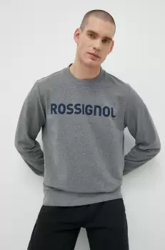 Rossignol bluza barbati, culoarea gri, cu imprimeu imagine