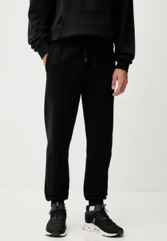 Rossignol pantaloni de trening din bumbac culoarea negru, uni, RLOMP12 imagine