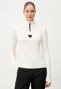 Rossignol pulover de lana JCC culoarea bej, cu turtleneck, RLOWO03 imagine