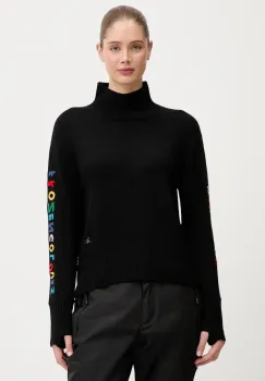 Rossignol pulover de lana JCC culoarea negru, cu turtleneck, RLOWO02 imagine