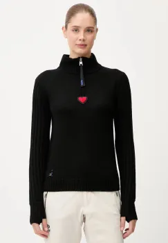 Rossignol pulover de lana JCC culoarea negru, cu turtleneck, RLOWO03 imagine