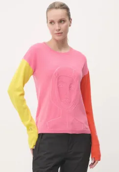 Rossignol pulover Lina x JCC femei, culoarea roz, light, RLNWO09 imagine