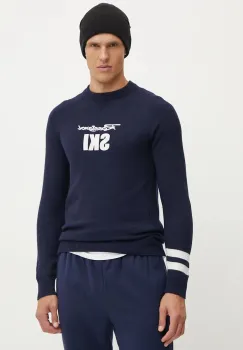 Rossignol pulover Signature barbati, culoarea albastru marin, light, RLMMO11 imagine